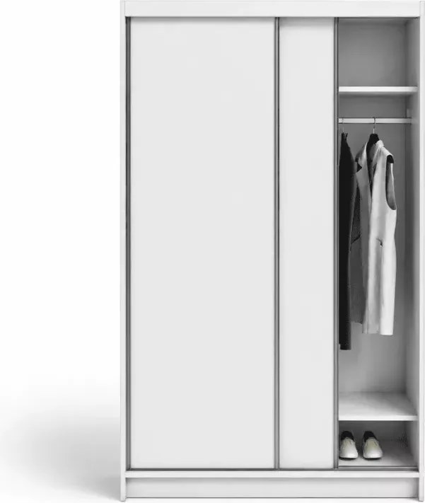 Szafa przesuwna Deverio 120/160/200 cm z lustrem lub bez biała szara dąb craft