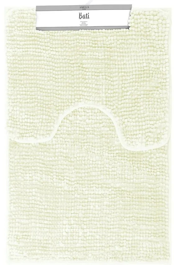 Restilo Komplet dywaników łazienkowych Bati biały, 2 szt. 50 x 80 cm, 40 x 50 cm