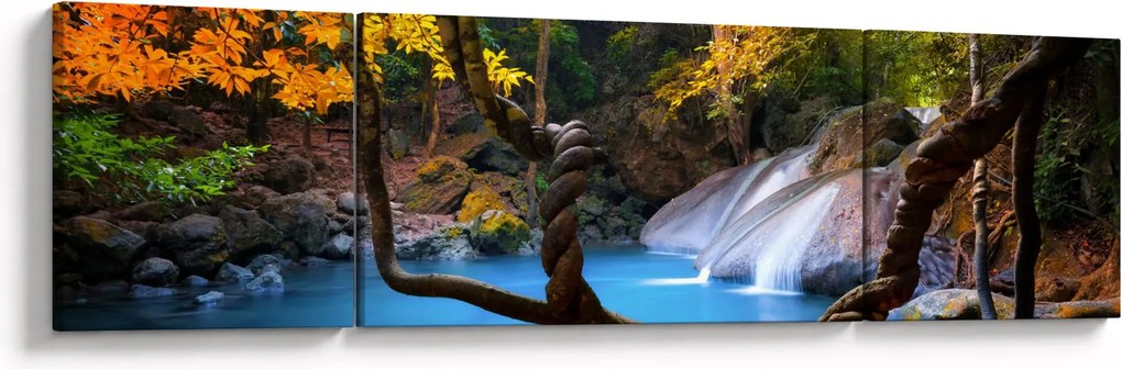 Obraz - Wodospady w Azji (170x50 cm)