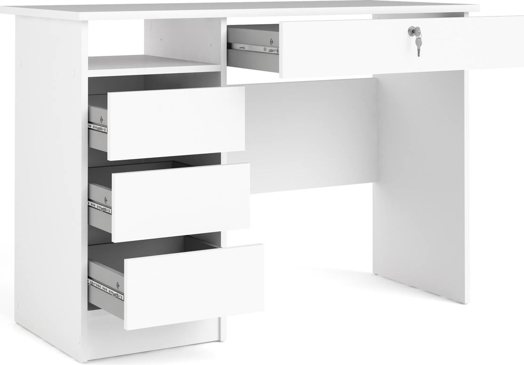 Biurko z szufladami Function 4S biały