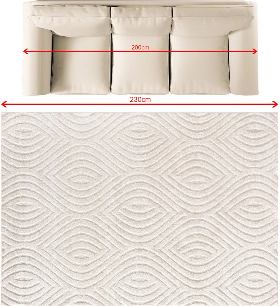 Dywan Serenno cream 160x230 cm