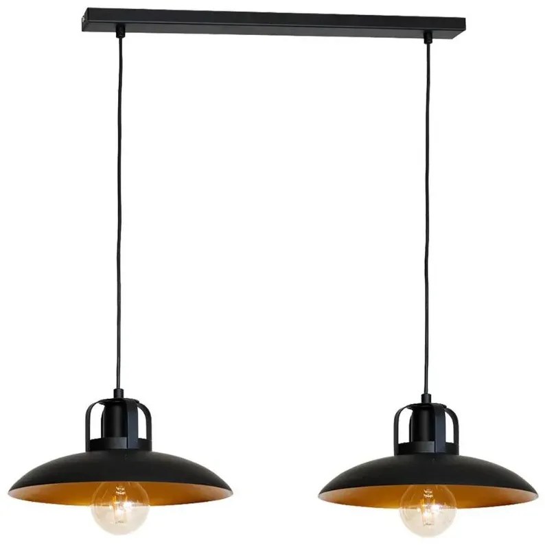 Podwójna metalowa lampa wisząca - K484-Ramona
