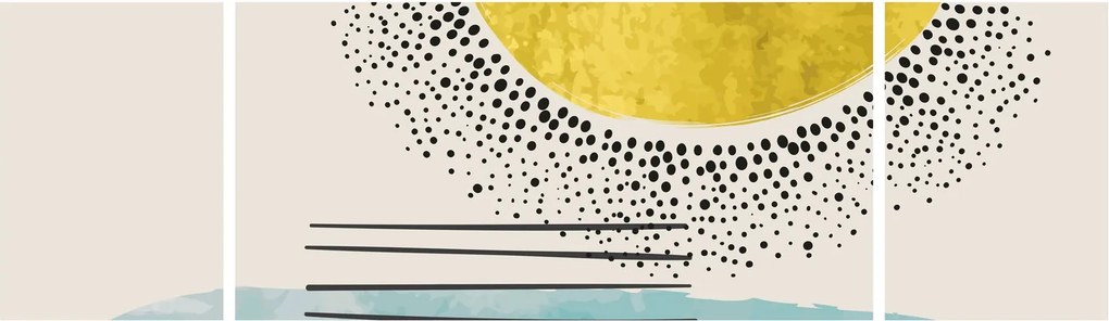 Obraz - Abstrakcyjny obraz plaży N⁰2 (170x50 cm)