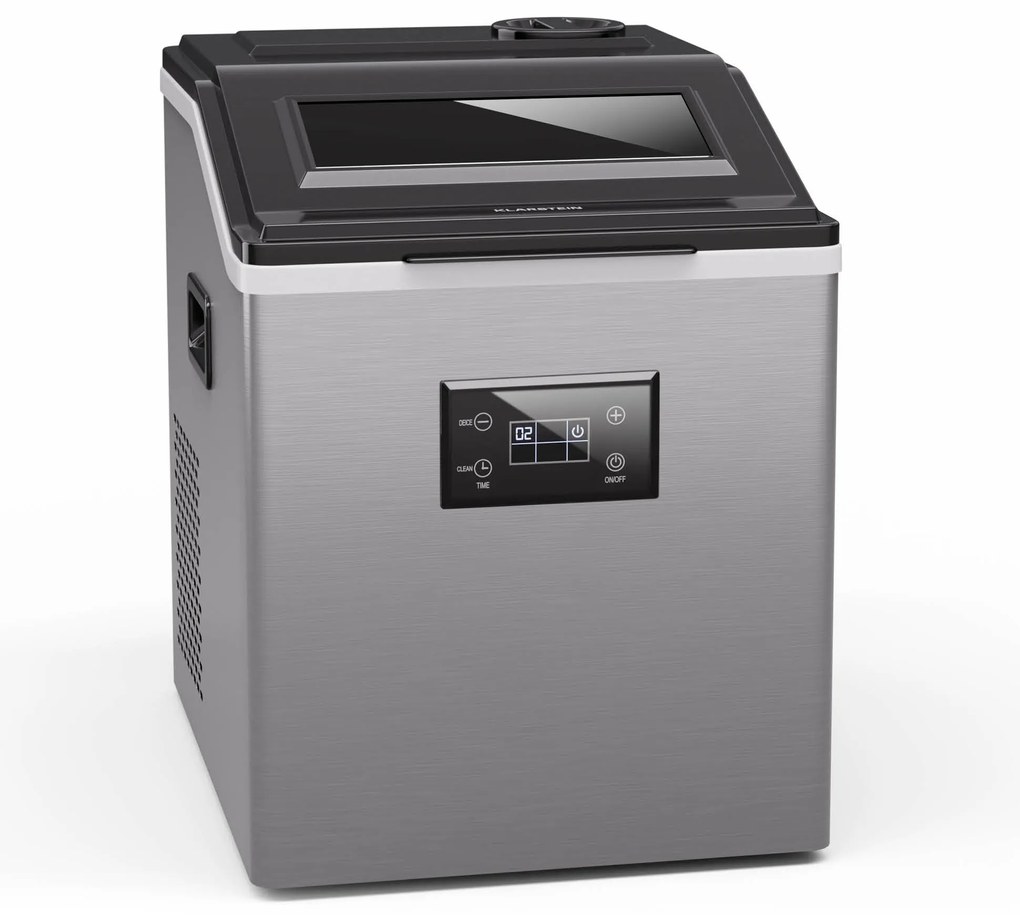 Klarstein FrostMaster 35kg/24h 3L Kostkarka do Lodu Srebrny