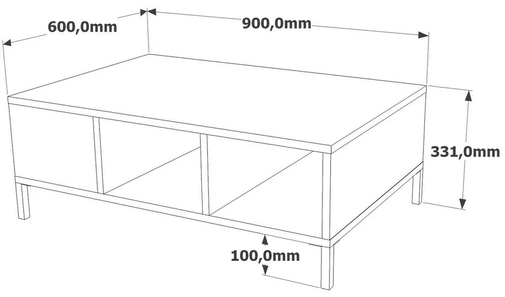 Stolik konferencyjny Role Anthracite and AtlanticPine