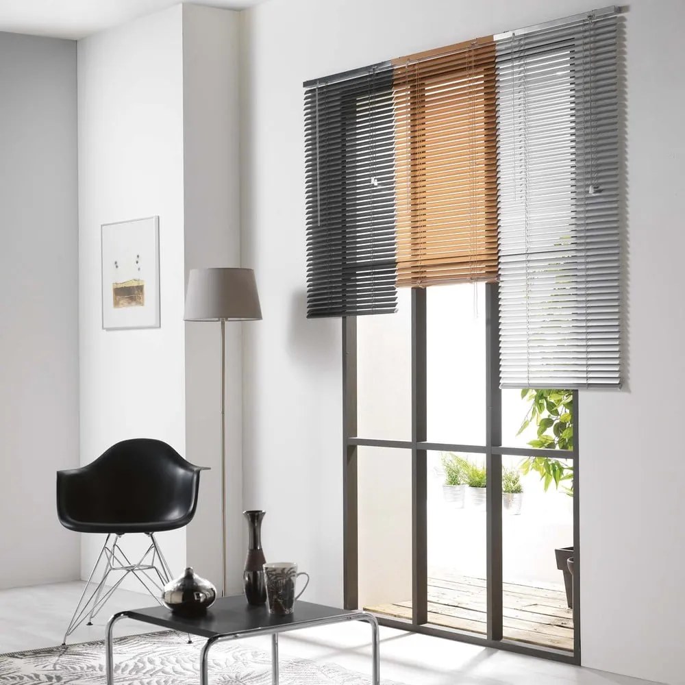 Pomarańczowa metalowa żaluzja 90x180 cm Venitien – douceur d'intérieur