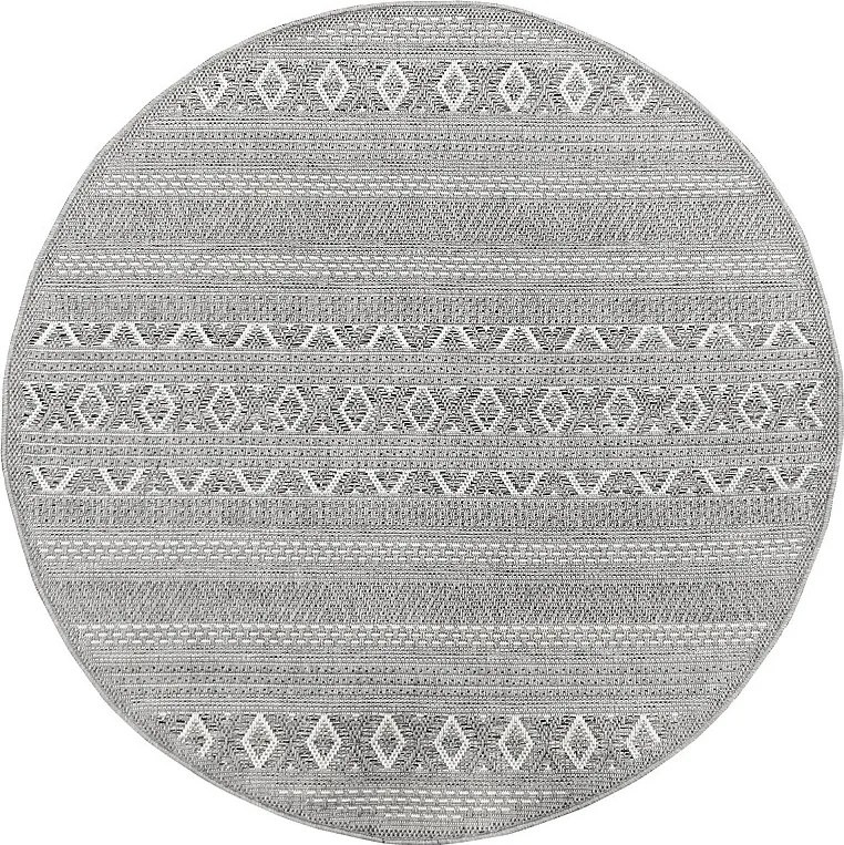 Dywan Wewnątrz Zewnątrz Nowoczesny - Szary - 160 x 160 cm - CALGARY