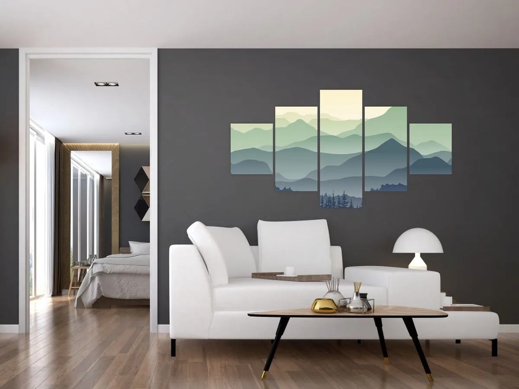 Obraz - Forest Mountain (125x70 cm)