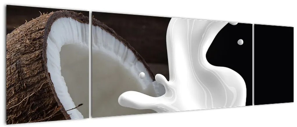 Obraz - mleko kokosowe (170x50 cm)