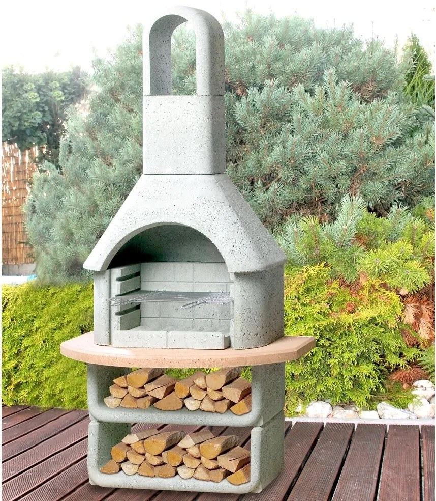Buschbeck Betonowy kominek ogrodowy + grill Cortina