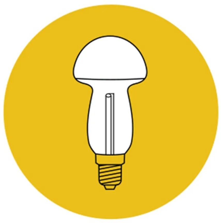 Łańcuch świetlny Muchomor czerwony, 12 żarówek, Filament, podstawowy