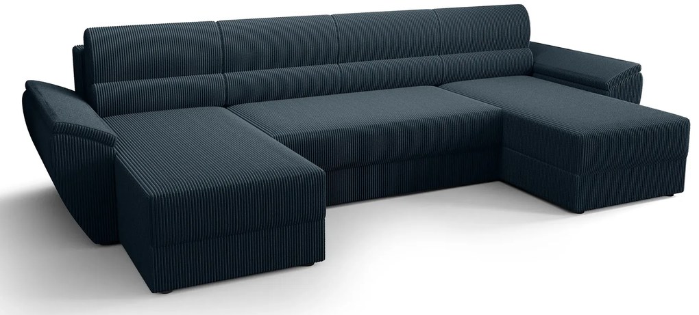 Granatowy narożnik rozkładany z pojemnikiem K2-A24