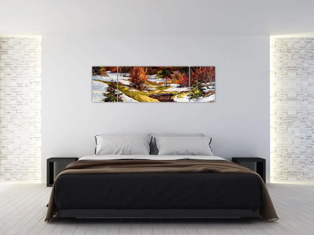 Obraz - Nadejście wiosny (170x50 cm)