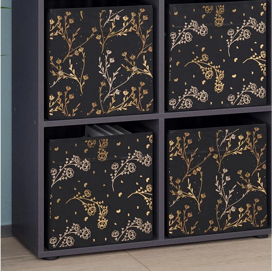 Room Divider czarny 72.6x29x72 tetra