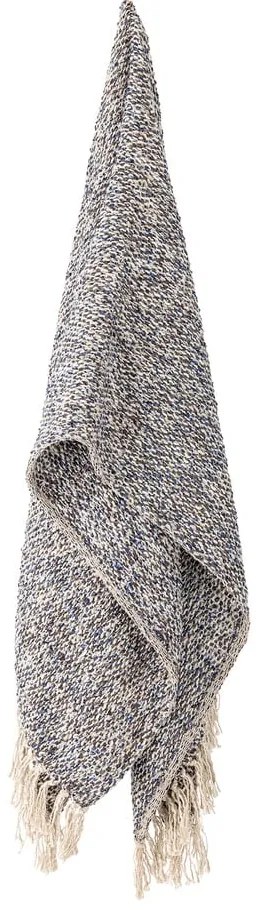 Szaroniebieski koc z mieszanki lnu 130x160 cm Ocean – Bloomingville