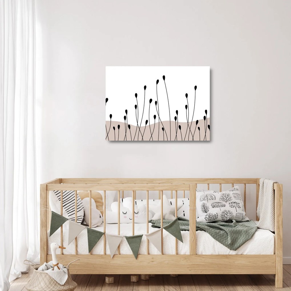 Obraz na szkle - Łąka graficzna N⁰1 (70x50 cm)