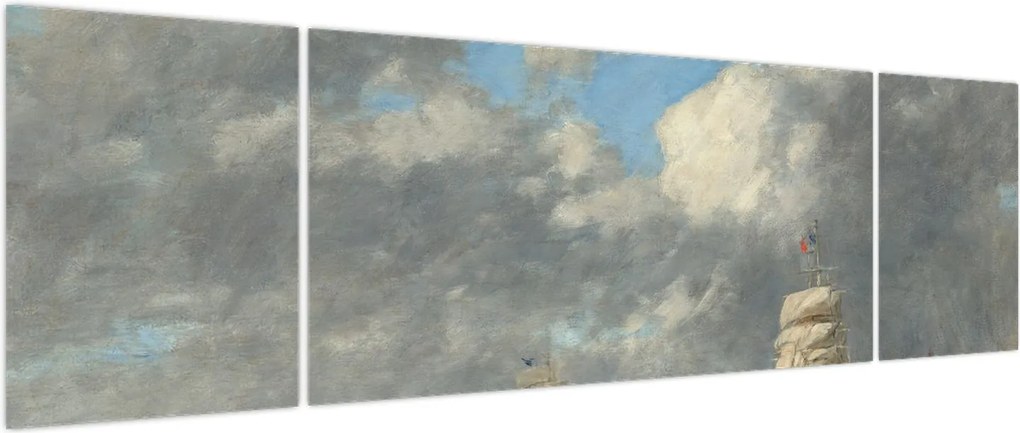Obraz - Eugène Boudin, Le Havre, reprodukcje (170x50 cm)