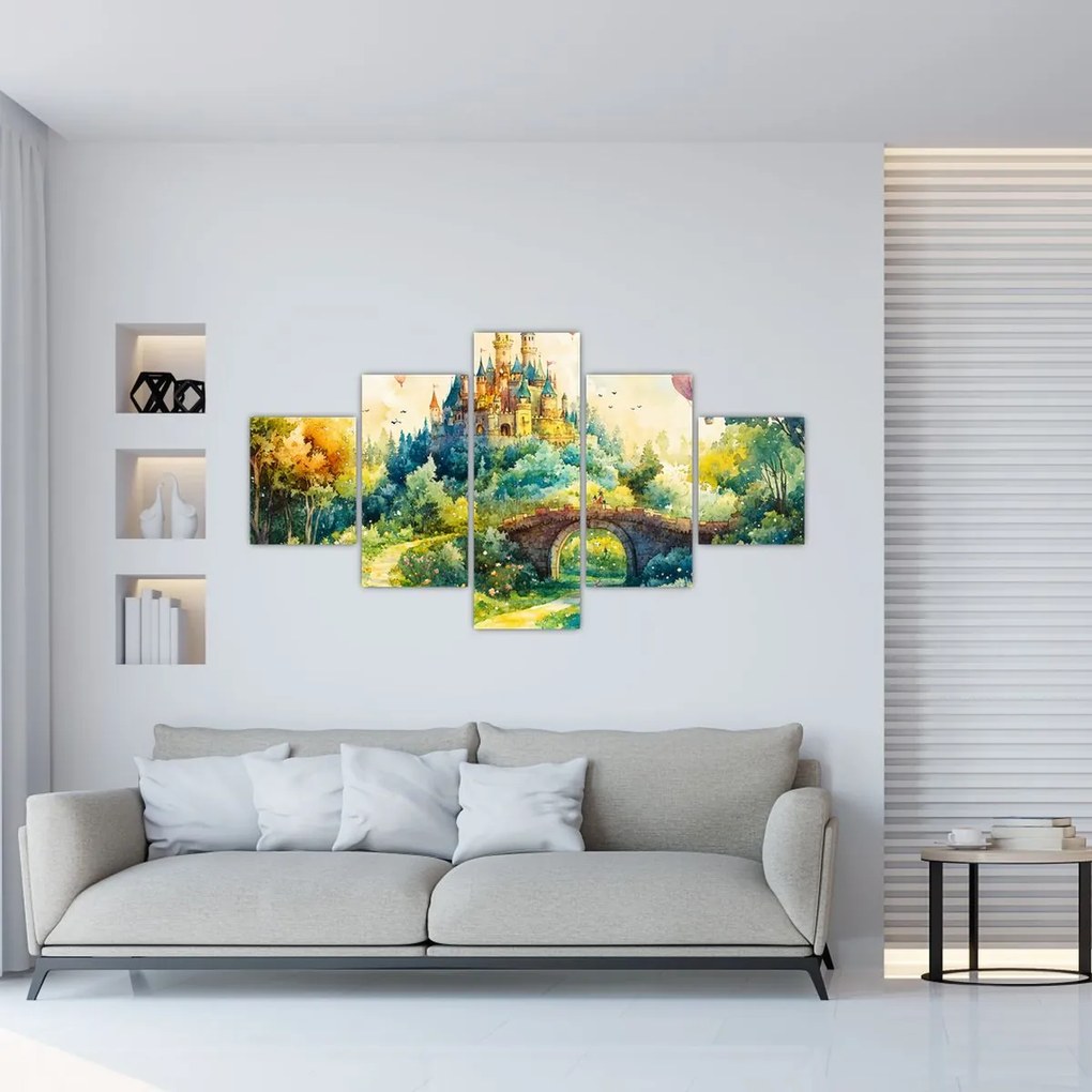 Obraz - Baśniowy zamek (125x70 cm)