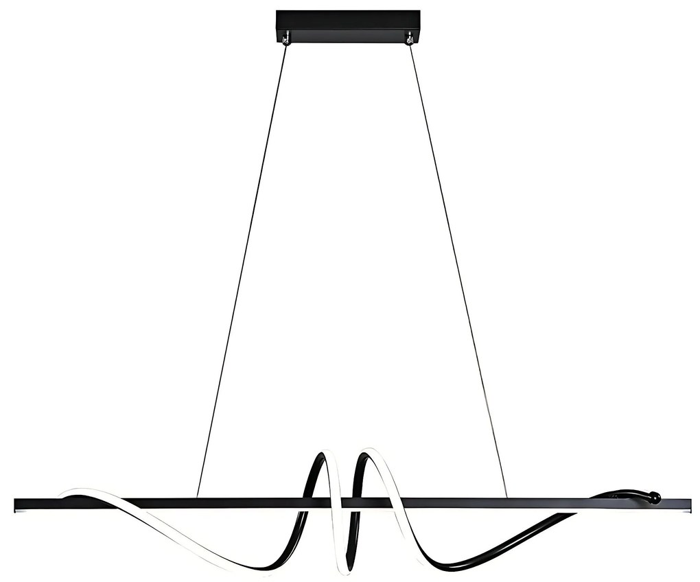 Lampa WISZĄCA LED LHJ023-CP 120 cm CZARNA