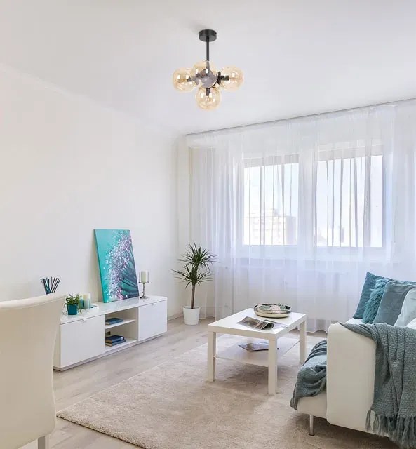 Bursztynowa pięciopunktowa lampa sufitowa - A688 R5-E11