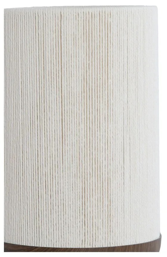 Ciemnobrązowa lampa stołowa z tekstylnym kloszem (wysokość 50 cm) Dania – Light &amp; Living