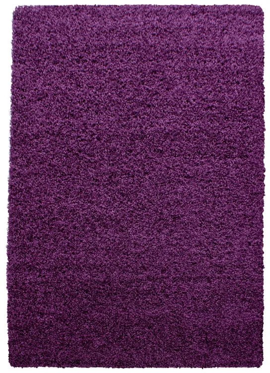 Dywan shaggy jednokolorowy fioletowy 140 cm x 200 cm