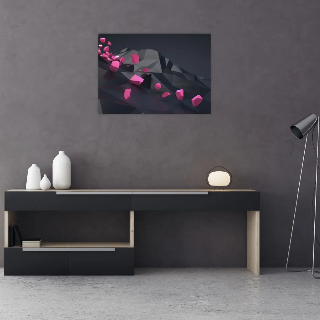 Obraz abstrakcji 3D (70x50 cm)