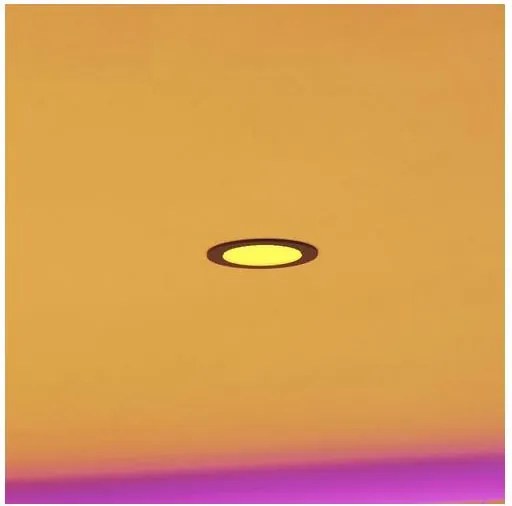 Eglo 901426-LED RGBW Sufitowa oprawa łazienkowa z podświetleniem FUEVA-Z LED/5W/230V śr.12cm IP44 czarna