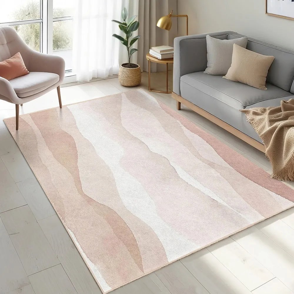 Kremowy dywan odpowiedni do prania 120x180 cm Komodo Beach – Mila Home