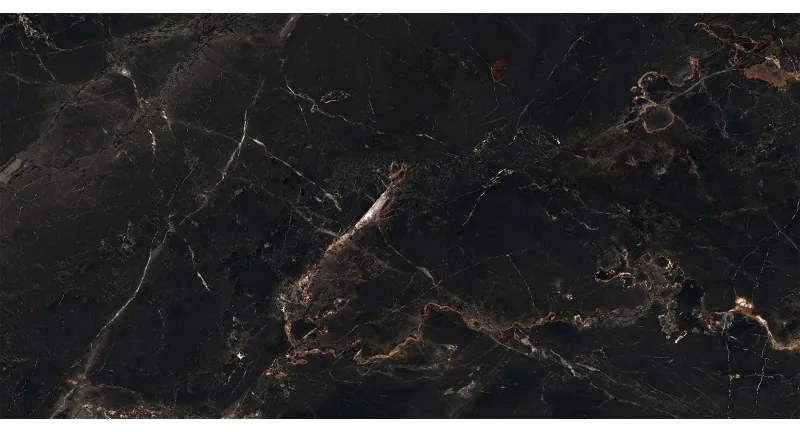 Mexen Marquino Black gres szkliwiony rekt. G1, płytka podłogowo-ścienna 120 x 60 cm, wysoki połysk - TL214-120-060-00