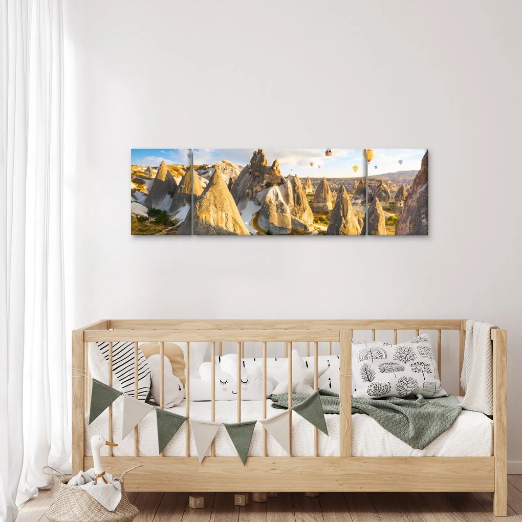 Obraz - Balony na ogrzane powietrze (170x50 cm)
