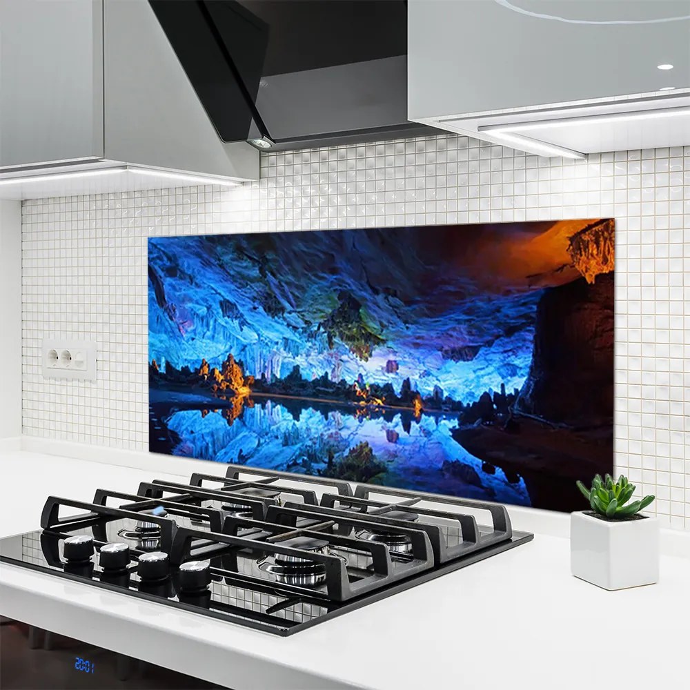 Panel Szklany Blask w Lodowej Grocie