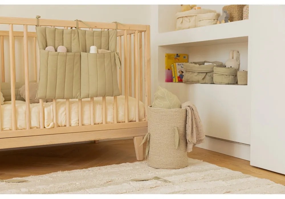 Jasnozielone tekstylne pojemniki dziecięce zestaw 2 szt. ø 30x20 cm Bambie Olive – Lorena Canals