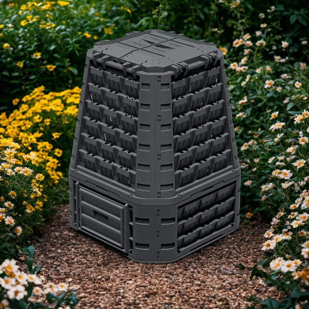 Kompostownik EVOGREEN VARIO, 750 l, czarny Prosperplast