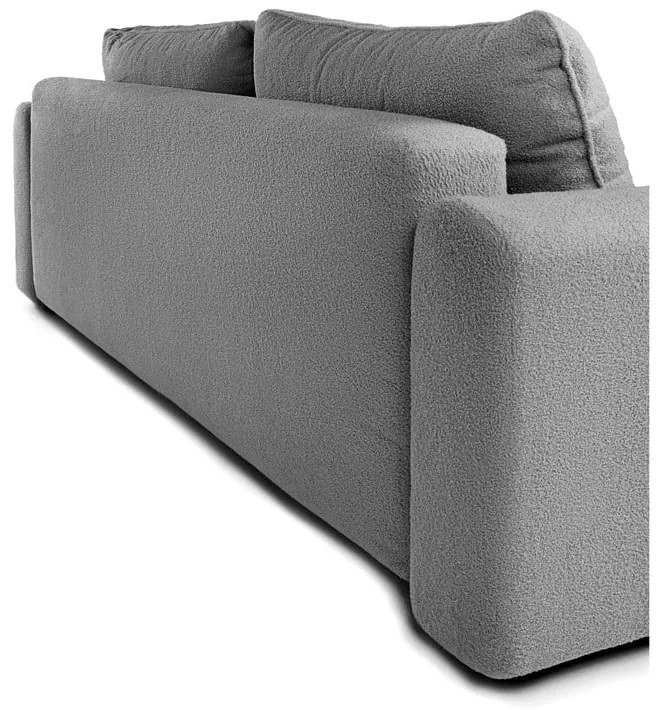 Szara rozkładana sofa z materiału bouclé 247 cm Quinoa – Bonami Selection