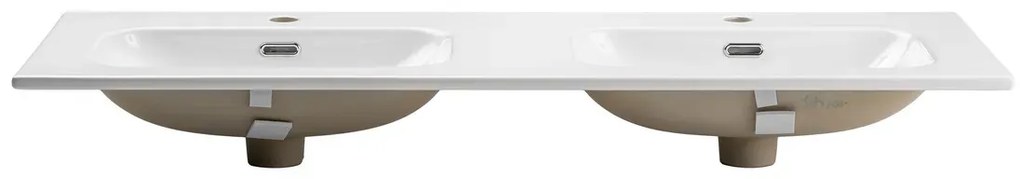 Zestaw szafek po umywalkę DONNA SAND 120cm beż piaskowy z umywalką wpuszczaną FLY COMAD