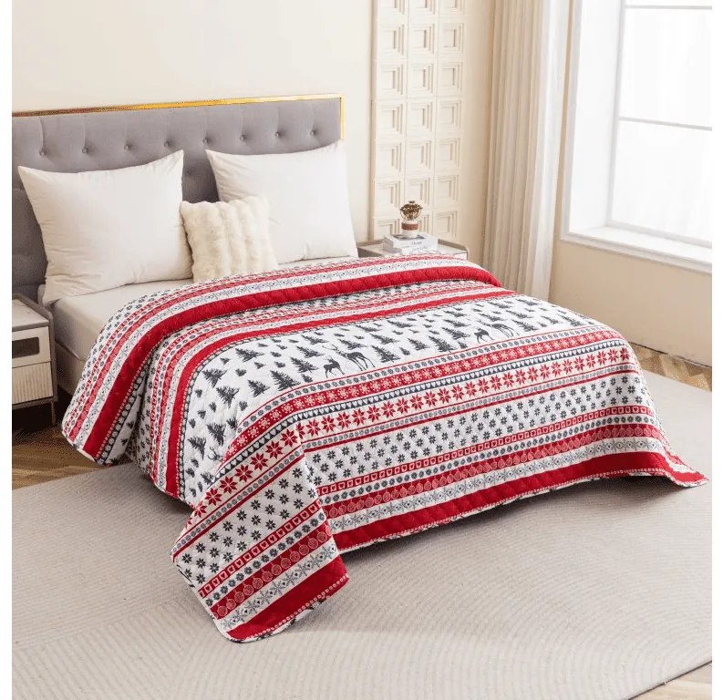 Narzuta na łóżko TWINKLE CHRISTMAS, kolorowy Rozmiar: 220 x 240 cm