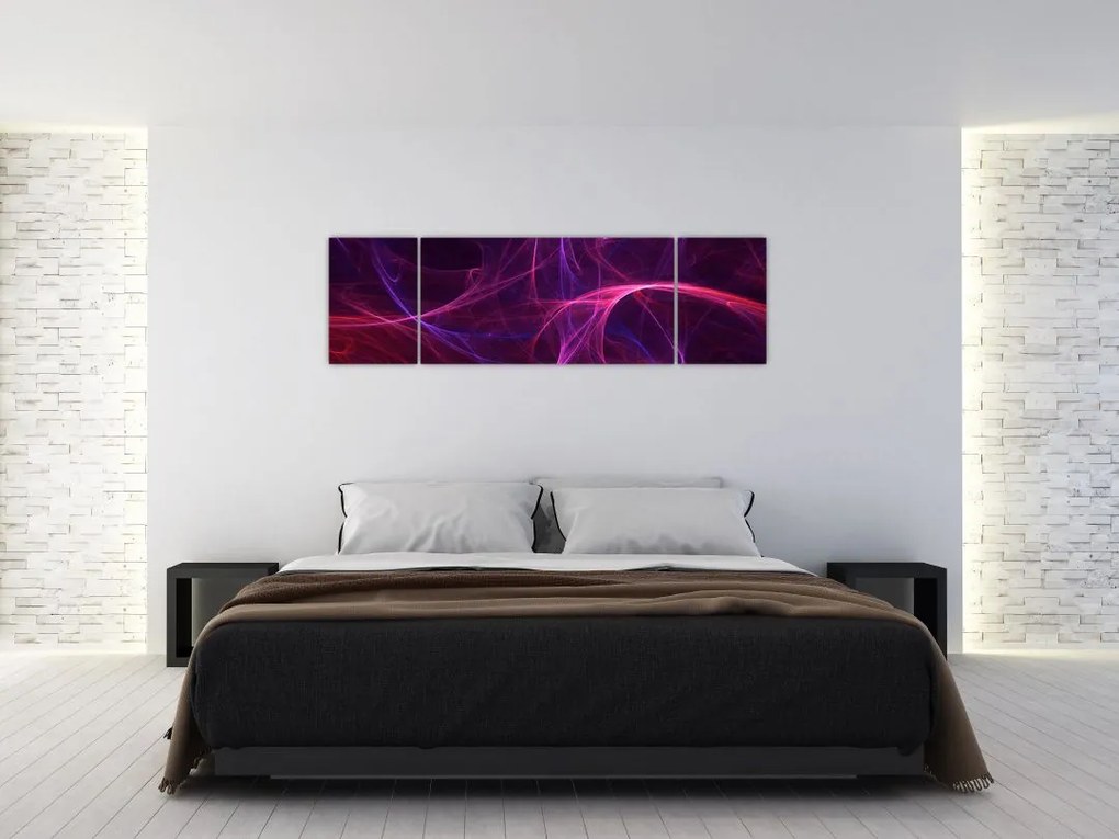 Abstrakcyjny obraz krzywych (170x50 cm)