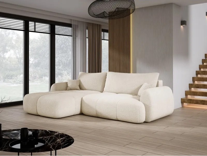 Narożnik COCO z funkcją spania poduszkami i pojemnikiem Now Or Never 02 DOMOHOME