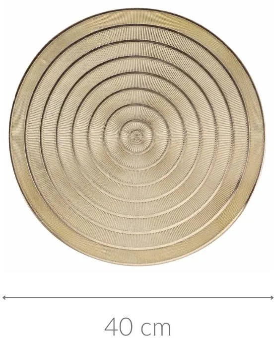 Metaliczna podkładka na stół, Ø 40 cm
