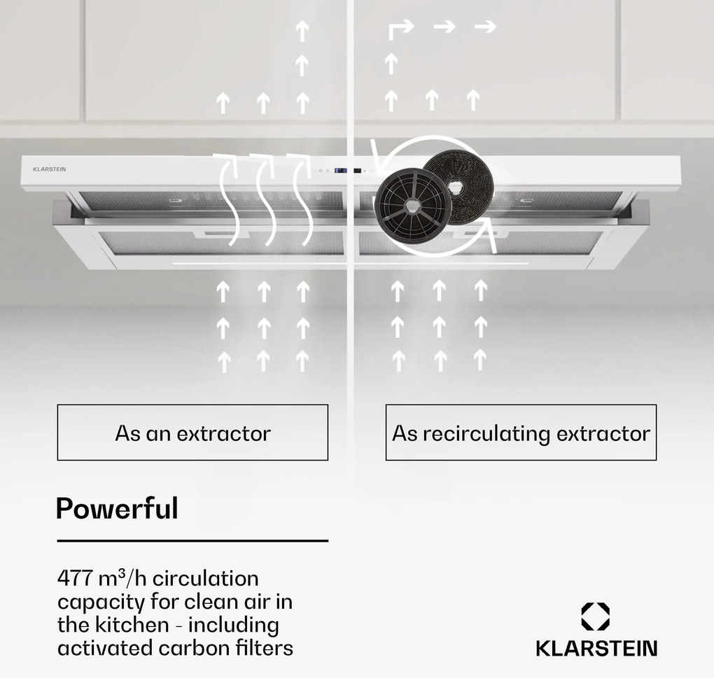Klarstein Mariana Neo 90 Okap teleskopowy 90 cm
