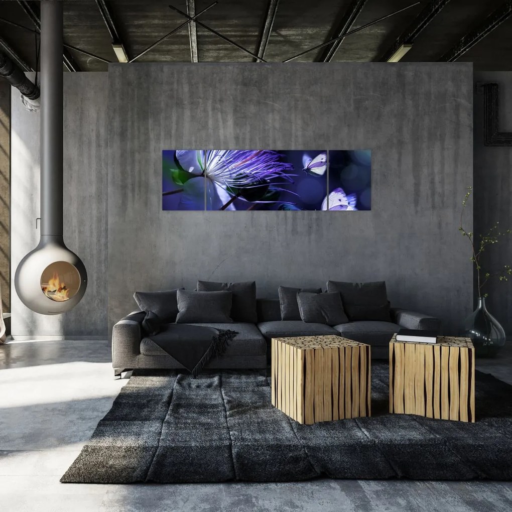 Obraz - Tropikalny kwiat (170x50 cm)