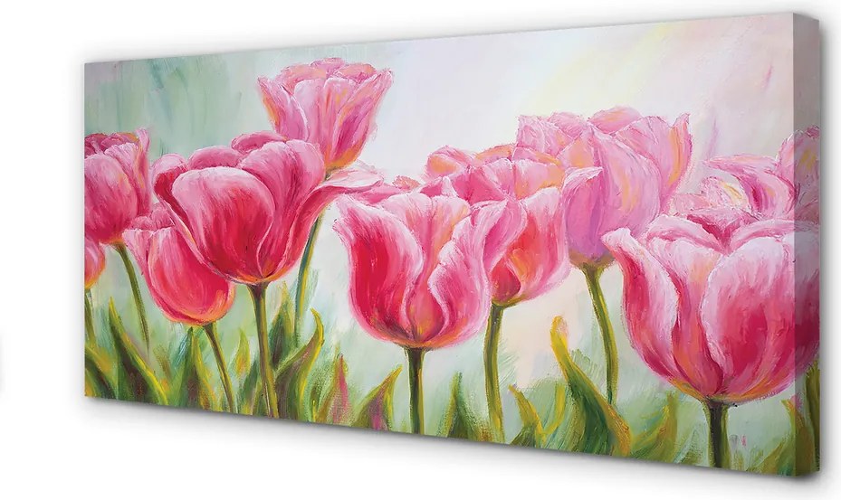 Obraz canvas na ścianę Obraz Tulipanów