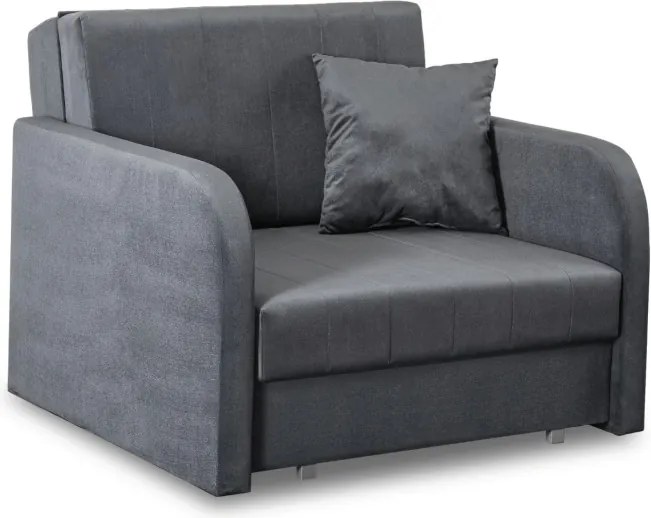 Fotel do Spania VERO Rozkładany Jednoosobowy Amerykanka Szary Nowoczesny