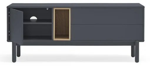 Ciemnoszara szafka pod TV 140x56 cm Corvo – Teulat