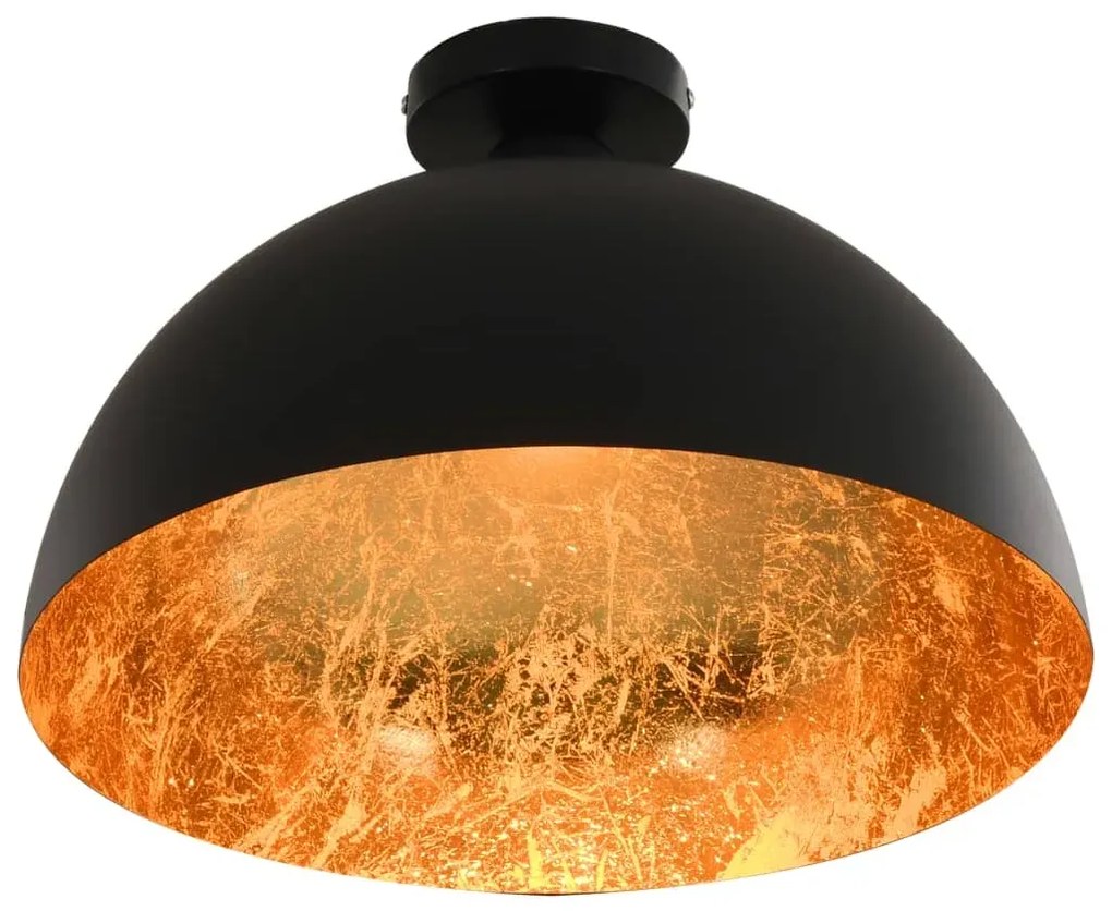 Czarno-złota okrągła lampa sufitowa 2 sztuki - EX157-Elgin