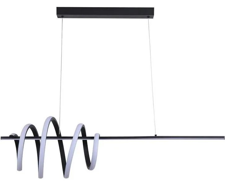 Searchlight 22510BK - Ściemnialny żyrandol LED na przewodzie SWORD LED/40W/230V 3000K