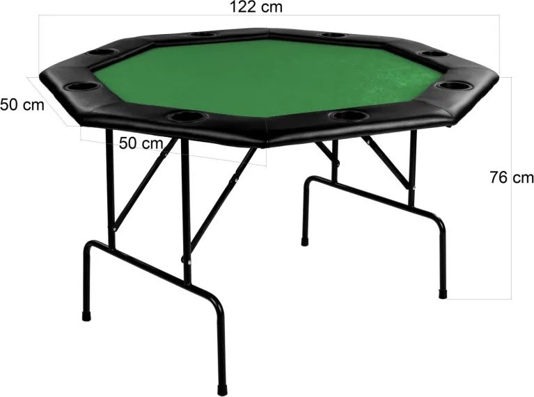 Stół do pokera - kolor zielony