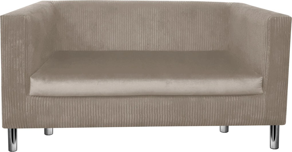 Sofa Monaco : Kolor nogi - Chrom, Kolor tkaniny - Paros2/Poso2, Typ tkaniny - Kronos/Poso, Wysokość nogi - 15 cm