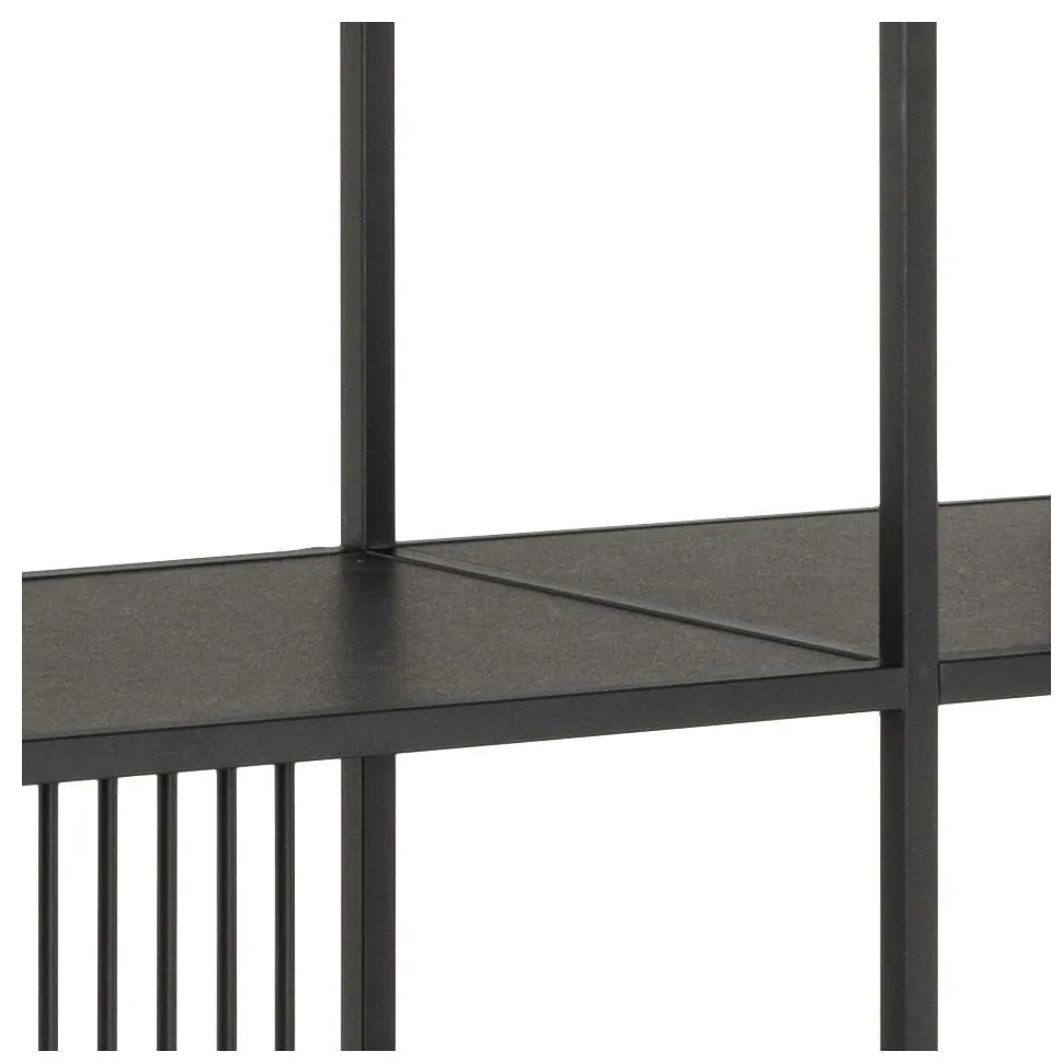 Czarny regał 120x185x35 cm Strington – Actona